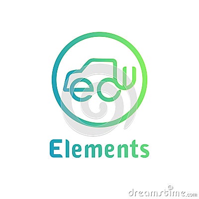 Elements abstract mark logo template Vector Illustration