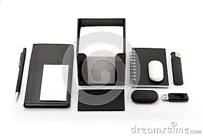 Elements of corporate identity Stock Photo