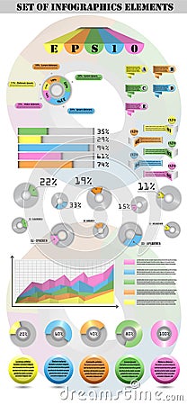 Elements example of Infographic Vector Illustration