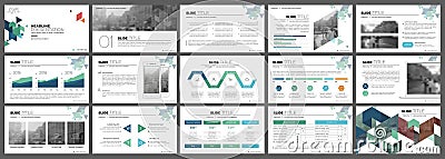 Elements for presentation templates. Vector Illustration