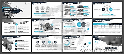 Elements for and presentation templates. Vector Illustration