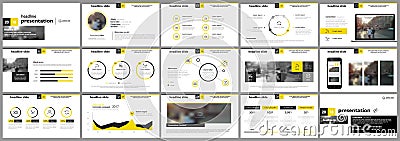 Elements for presentation templates. Vector Illustration