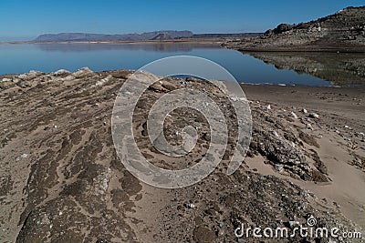Elephant Butte Lake state park view, New Mexico Stock Photo