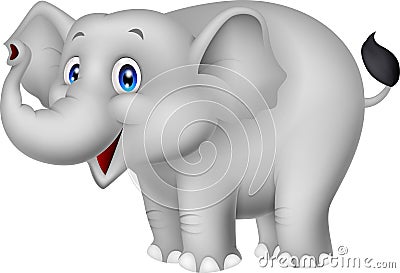 Elephant cartoon Vector Illustration