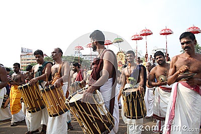 Elephant festival of Thrissur Editorial Stock Photo