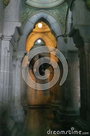 Elephant head , Interior of Mysore Palace, Karnataka, India Stock Photo