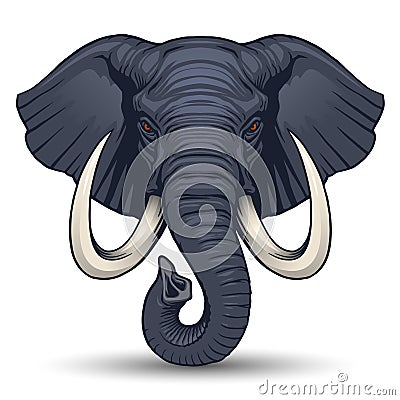 Elephant head Stock Photo