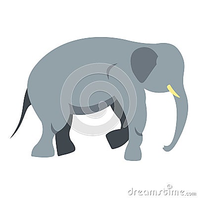 Elephant icon isolated Vector Illustration