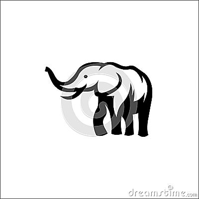 Elephant icon. Vector concept illustration for design Vector Illustration