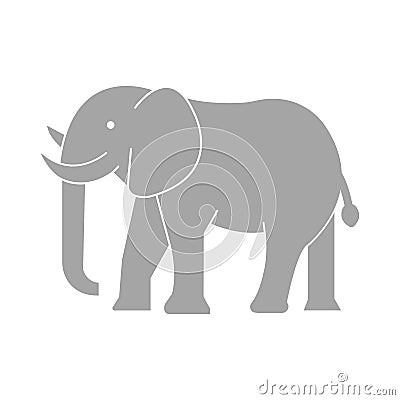 Elephant Isolated Vector icon that can be easily modified or edited Vector Illustration