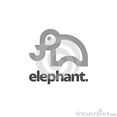 Elephant Logo Design Inspiration, Vector illustration Vector Illustration