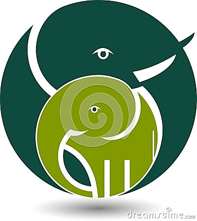 Elephant logo Vector Illustration
