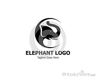 Elephant Logo Template Vector Illustration design Stock Photo