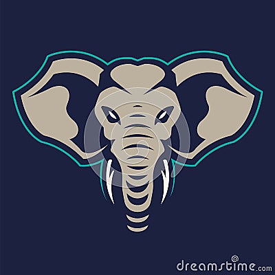 Elephant Mascot Vector Icon Vector Illustration