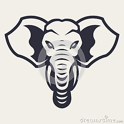 Elephant Mascot Vector Icon Vector Illustration