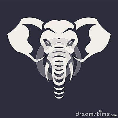 Elephant Mascot Vector Icon Vector Illustration