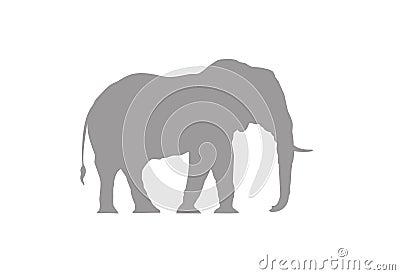 Elephant minimal vector illustration Vector Illustration