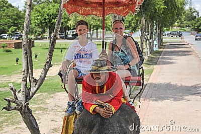 Elephant ride Editorial Stock Photo