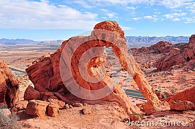 Elephant Rock, Valley of Fire, Overton, Nevada USA Stock Photo