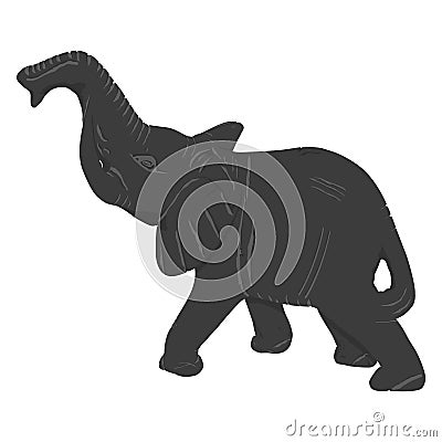 Elephant Silhouette Vector Illustration