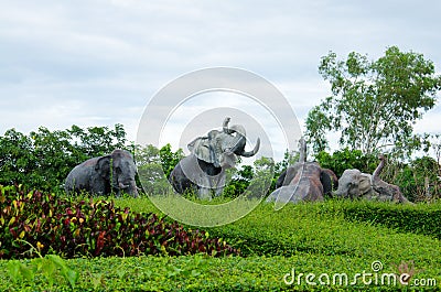 Elephant statue Stock Photo