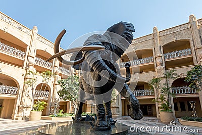 Elephant in Sun City, Lost City in South Africa Editorial Stock Photo