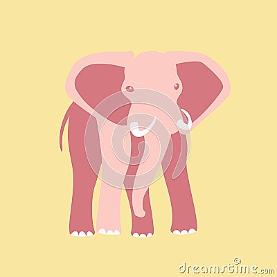 Elephant vector illustration style Flat Vector Illustration