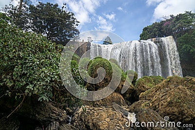 Elephant Waterfall Dalat Stock Photo