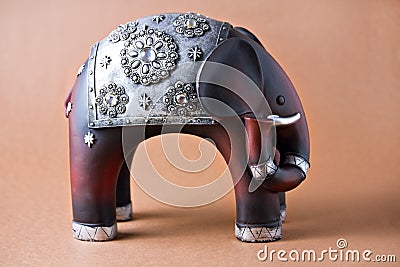 Elephant wood toy Stock Photo