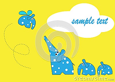 Elephants Vector Illustration