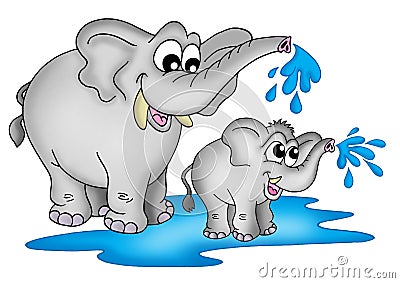 Elephants Stock Photo