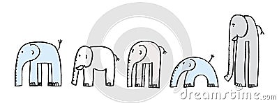 Elephants Stock Photo