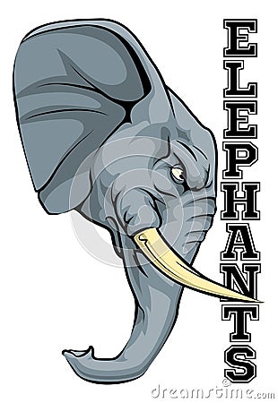 Elephants Mascot Vector Illustration