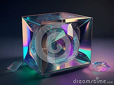 Elevate Your Décor: Stunning Hologram 3D Pictures Available Now Stock Photo