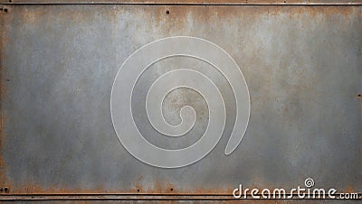 Rustic Elegance: Worn Steel Background Texture. AI generate Stock Photo