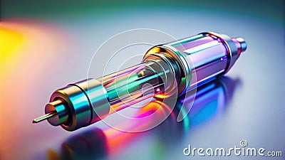 Elevate Your Electronics with a Sleek Power Injector Modern Design and Functionality Showcase in a Pristine White Stock Photo