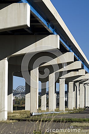 Elevated Highway or Overpass Stock Photo