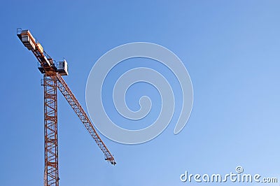 The elevating crane Stock Photo