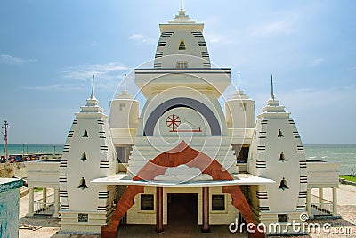 Gandhi memorial building in Kanyakumari Editorial Stock Photo