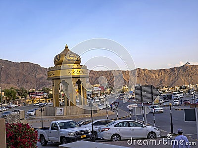 Elevation view of downtown, Nizwa, Oman Editorial Stock Photo