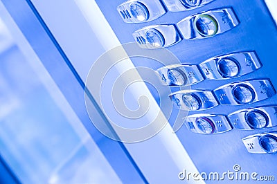 Elevator buttons Stock Photo