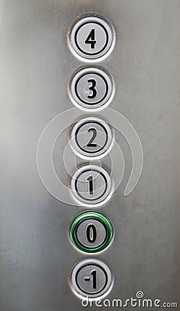 Elevator buttons Stock Photo