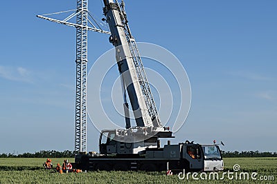 The elevator crane Stock Photo