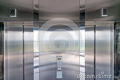 Elevator doors Stock Photo