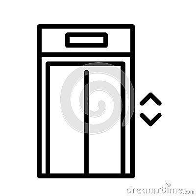 Elevator Icon Vector Vector Illustration