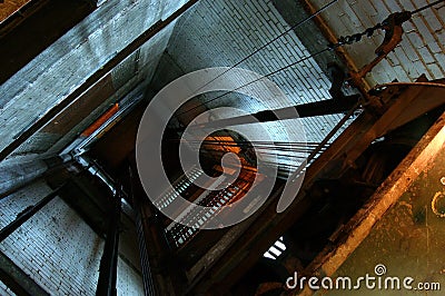 Elevator pit Stock Photo