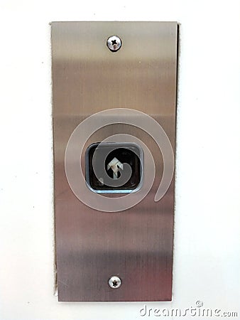 Elevator switch panel hospital - unpressed Stock Photo