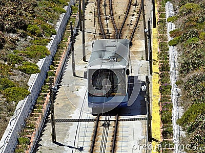 Nazare - Elevator to Sitio, centro - Portugal Stock Photo