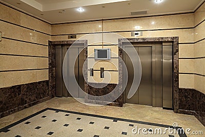 Elevators Stock Photo