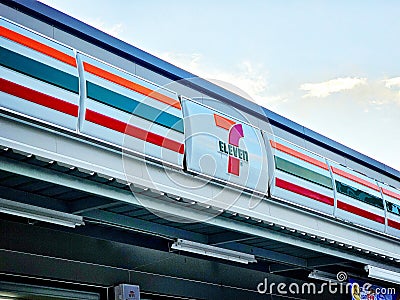 7-Eleven Logo, symbol convenience store in Thailand. 7-Eleven is an international chain of convenience stores. Editorial Stock Photo